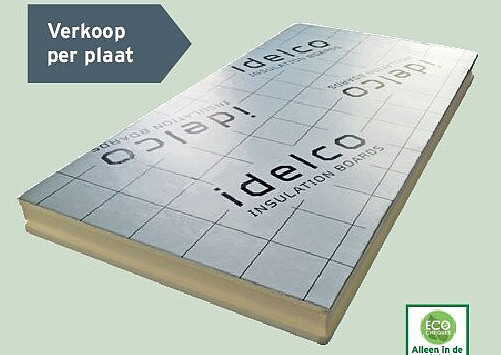Idelco PIR isolatieplaat dikte 6 cm