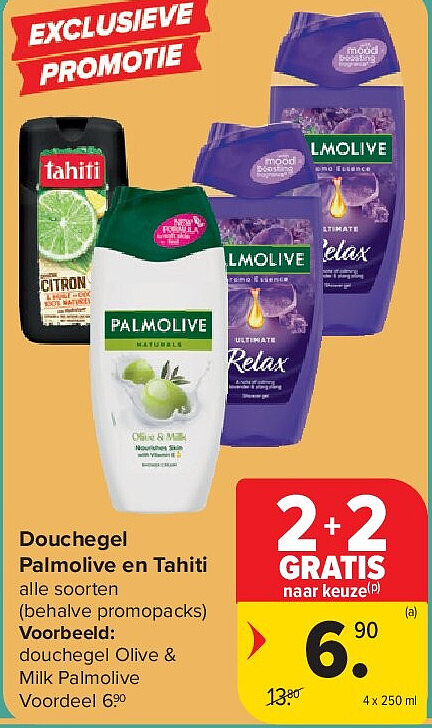 Douchegel Palmolive en Tahiti