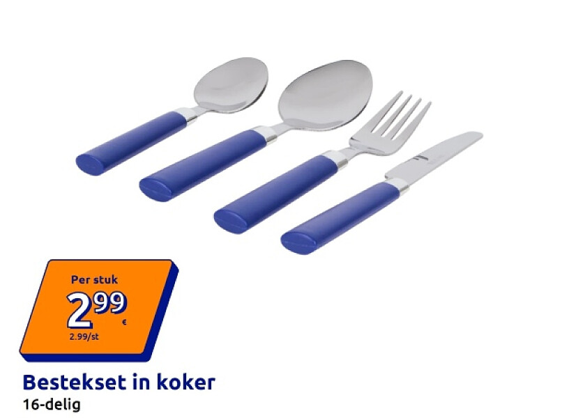 Bestekset in koker