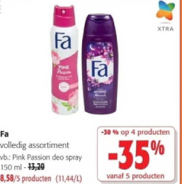 Fa volledig assortiment