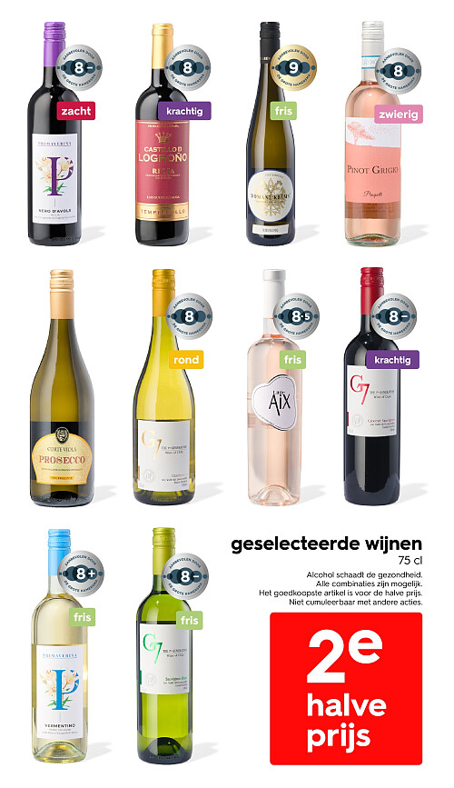 geselecteerde wijnen