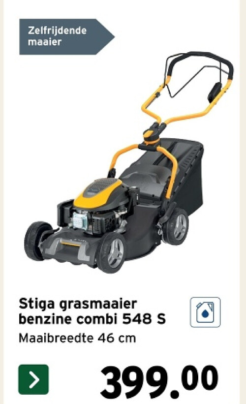 Stiga grasmaaier benzine combi 548 S
