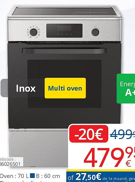 Inductie fornuis IF6501 IX