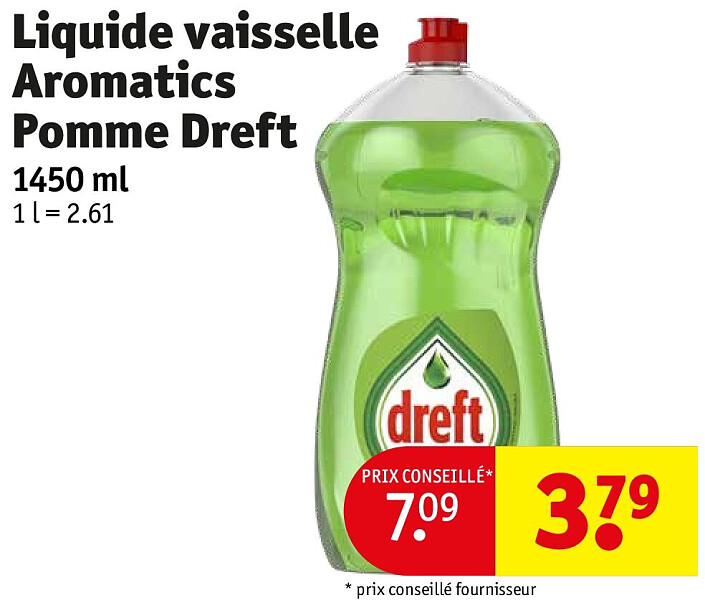 Liquide vaisselle Aromatics Pomme Dreft 1450 ml