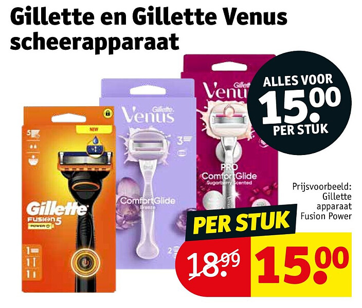 Gillette en Gillette Venus scheerapparaat