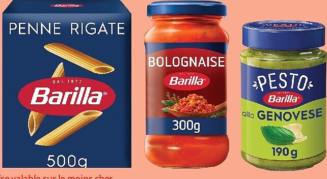 Pâtes et sauces Barilla