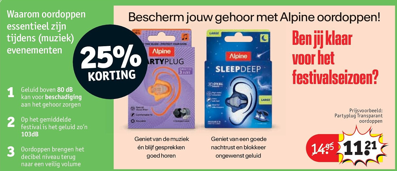 Partyplug Transparant oordoppen