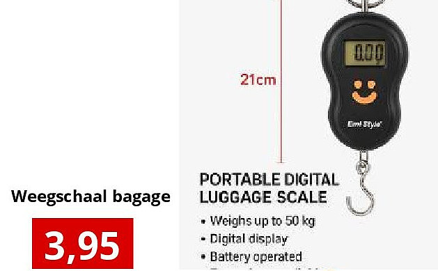 Weegschaal bagage