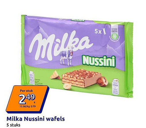 Milka Nussini wafels