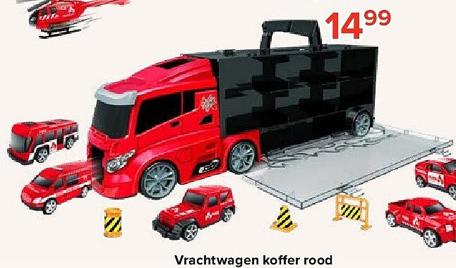 Vrachtwagen koffer rood