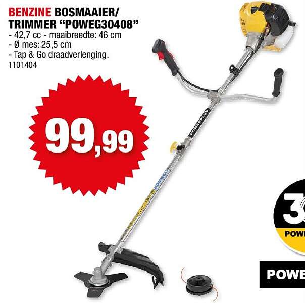 BENZINE BOSMAAIER/ TRIMMER “POWEG30408”