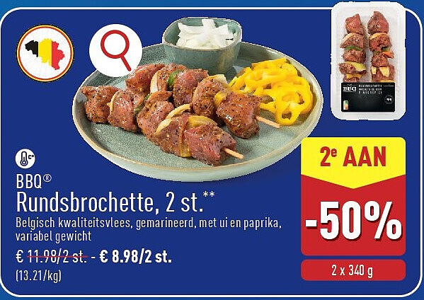 Rundsbrochette, 2st.
