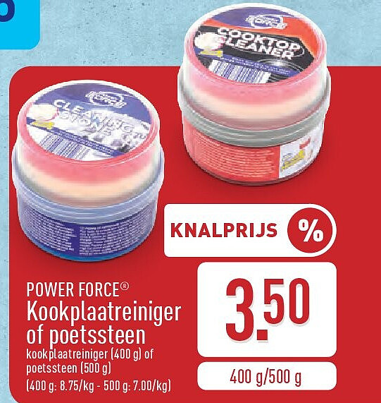 Kookplaatreiniger of poetssteen