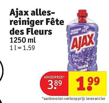 Ajax allesreiniger Fête des Fleurs