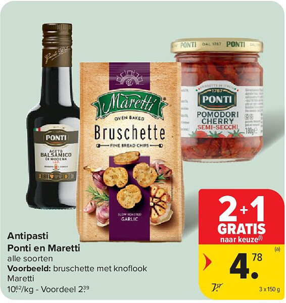Antipasti Ponti en Maretti