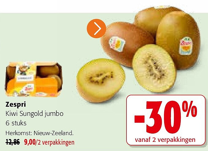 Zespri Kiwi Sungold jumbo 6 stuks