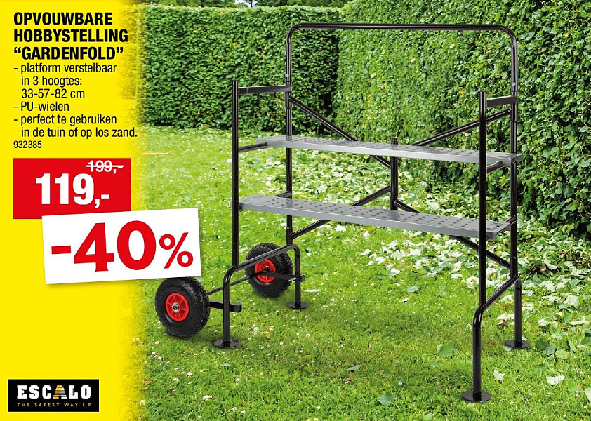 OPVOUWBARE HOBBYSTELLING “GARDENFOLD”