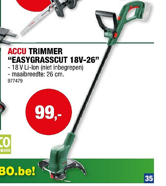 ACCU TRIMMER “EASYGRASSCUT 18V-26”