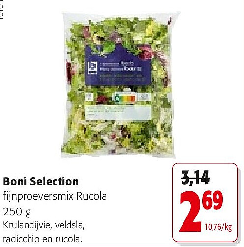 Boni Selection fijnproeversmix Rucola 250 g