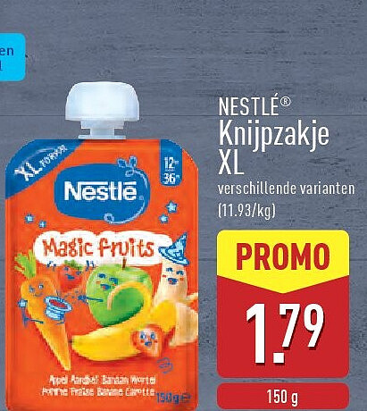Knijpzakje XL
