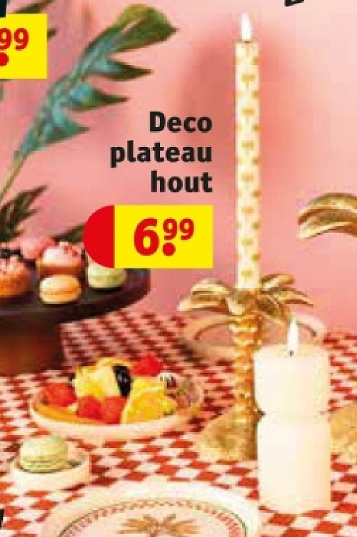 Deco plateau hout