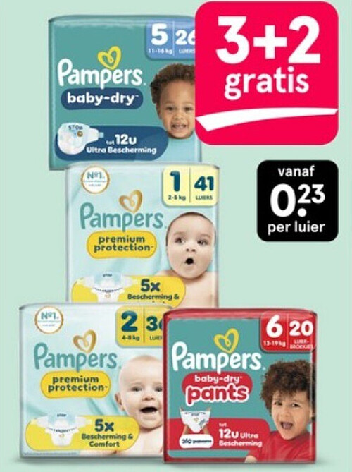 Pampers luiers en luierbroekjes