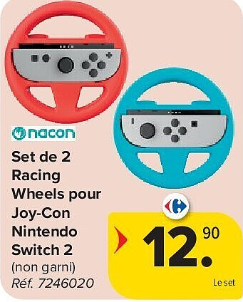 Set de 2 Racing Wheels pour Joy-Con Nintendo Switch 2