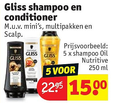Gliss shampoo en conditioner