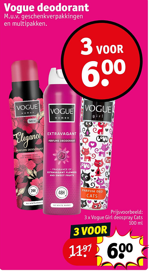 Vogue deodorant 3 VOOR