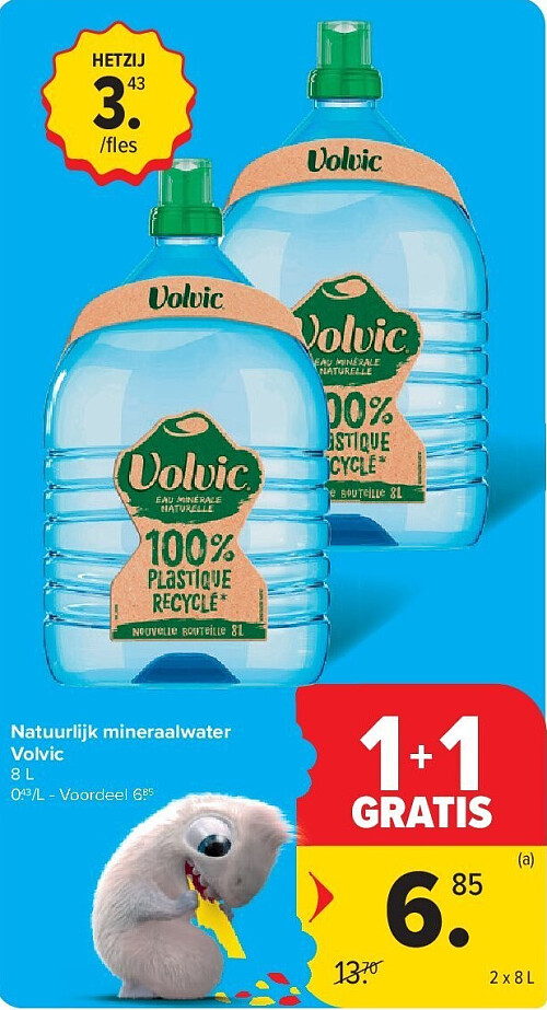 Natuurlijk mineraalwater Volvic