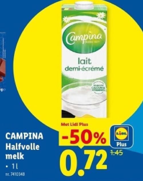 Halfvolle melk