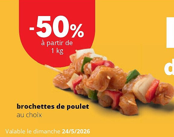 brochettes de poulet