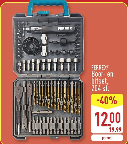 Boor- en bitset, 204st.
