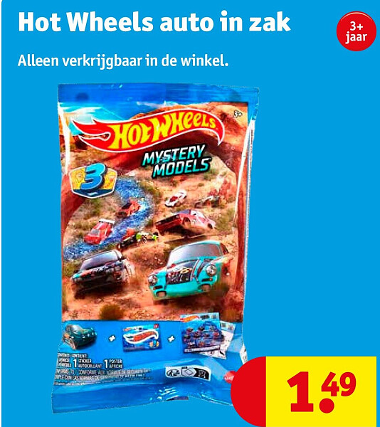 Hot Wheels auto in zak