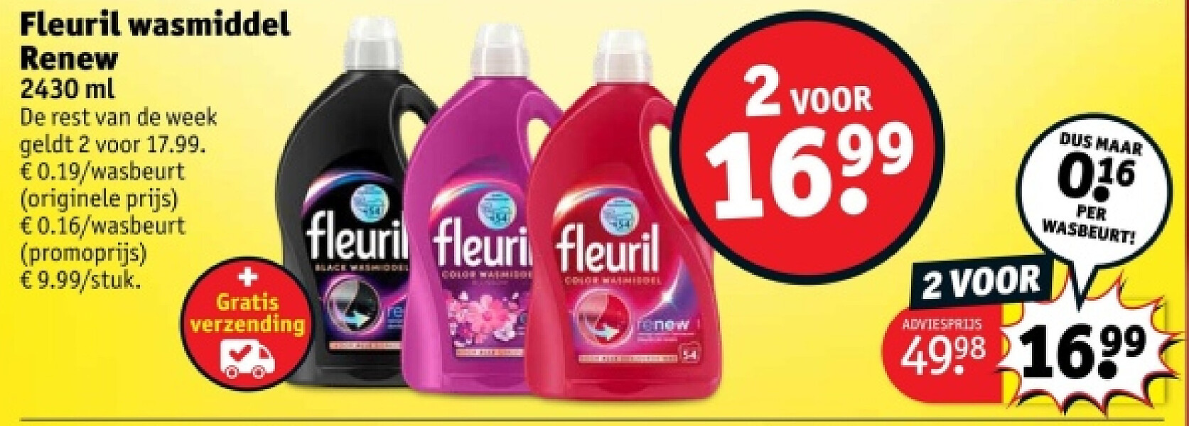 Fleuril wasmiddel Renew