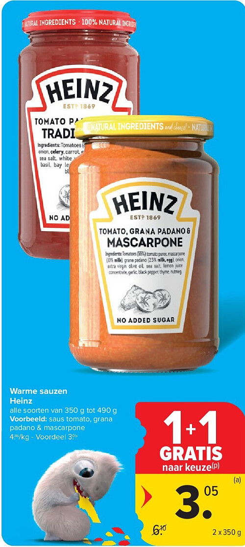 Warme sauzen Heinz