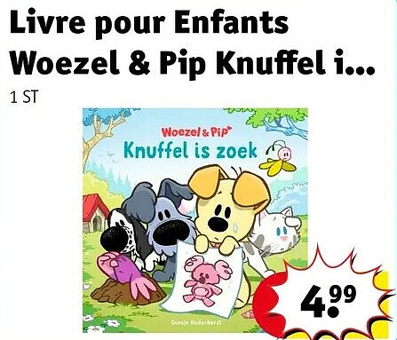 Livre pour Enfants Woezel & Pip Knuffel
