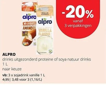 ALPRO sojadrink vanille 1 L