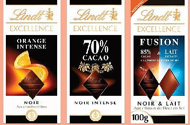 Tablettes de chocolat Excellence