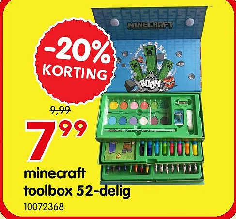 minecraft toolbox 52-delig