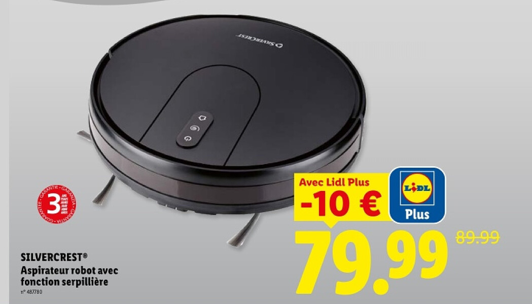 Aspirateur robot aveс fonction serpillière