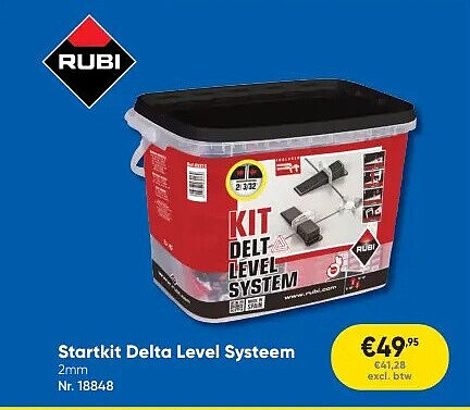 Startkit Delta Level Systeem 2mm Nr. 18848