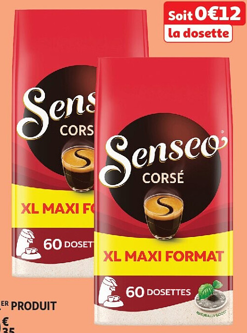 Dosettes de café corsé Senseo XL maxi format