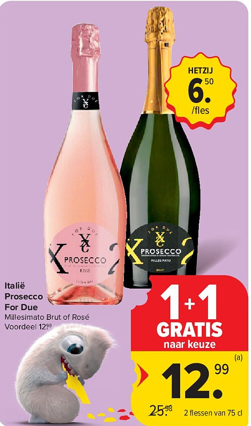 Italië Prosecco For Due