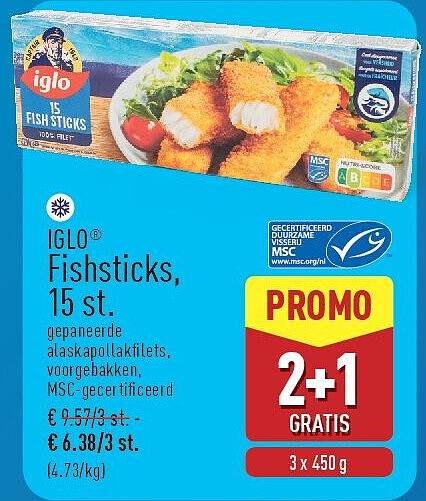 Fishsticks, 15st.