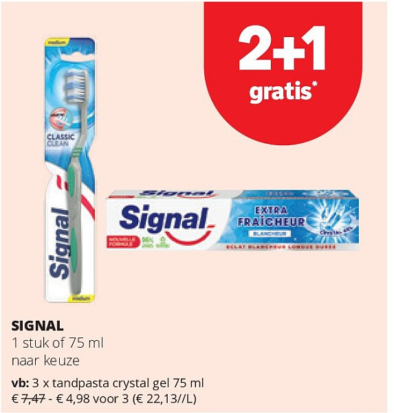 SIGNAL tandpasta crystal gel 75 ml