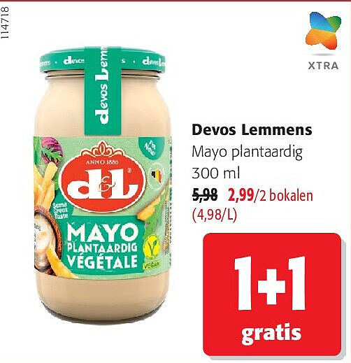Devos Lemmens Mayo plantaardig 300 ml