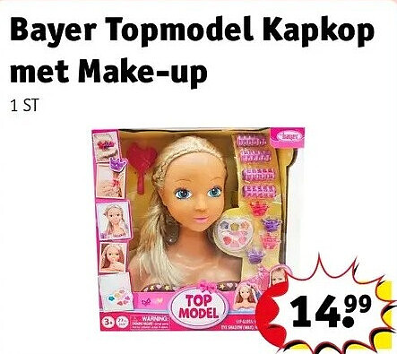 Bayer Topmodel Kapkop met Make-up