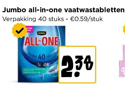 Jumbo all-in-one vaatwastabletten