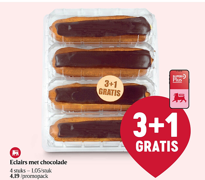 Eclairs met chocolade